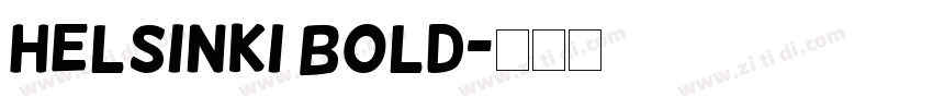 Helsinki Bold字体转换